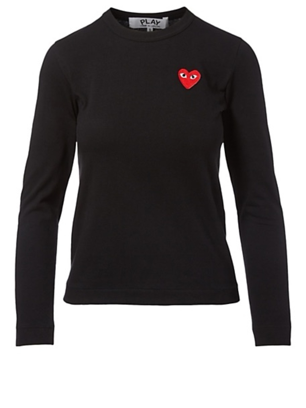 Comme des Garcons PLAY Black Long-Sleeve Heart Logo long sleeve